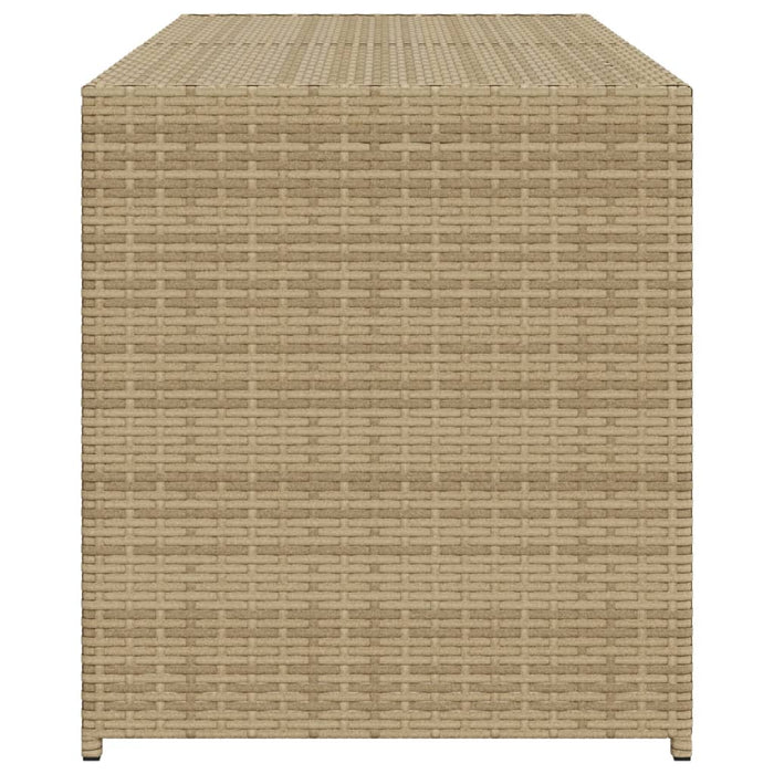 Contenitore da Giardino Beige Misto 283L in Polyrattan 365315