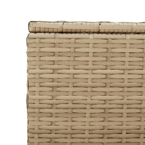 Contenitore da Giardino Beige Misto 190L in Polyrattan 365323