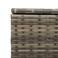 Contenitore da Giardino con Ruote Grigio 190L in Polyrattan 365326