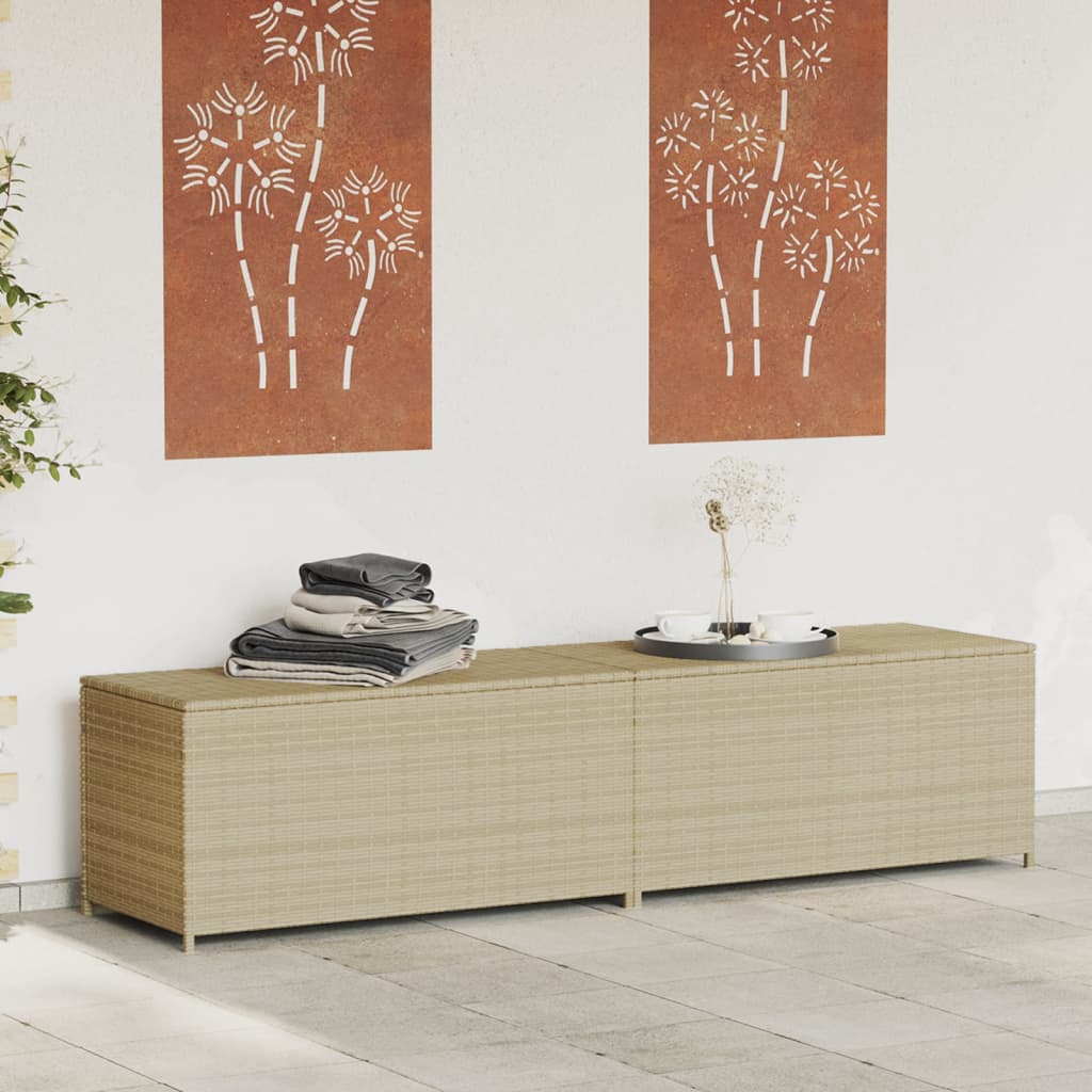 Contenitore da Giardino Beige Misto 469L in Polyrattancod mxl 114066