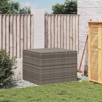 Contenitore da Giardino Grigio 291L in Polyrattan 365338