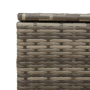 Contenitore da Giardino Grigio 291L in Polyrattan 365338