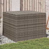 Contenitore da Giardino Grigio 291L in Polyrattan 365338