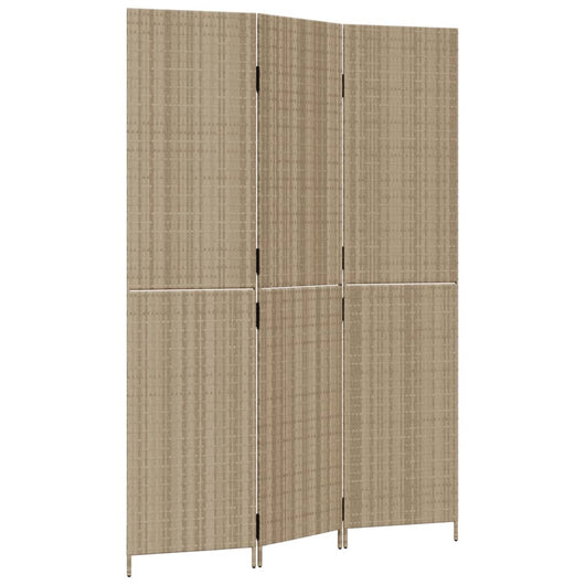 Divisorio per Ambienti a 3 Pannelli Beige in Polyrattancod mxl 109900