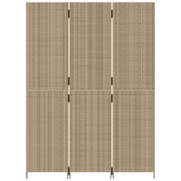 Divisorio per Ambienti a 3 Pannelli Beige in Polyrattan 365359