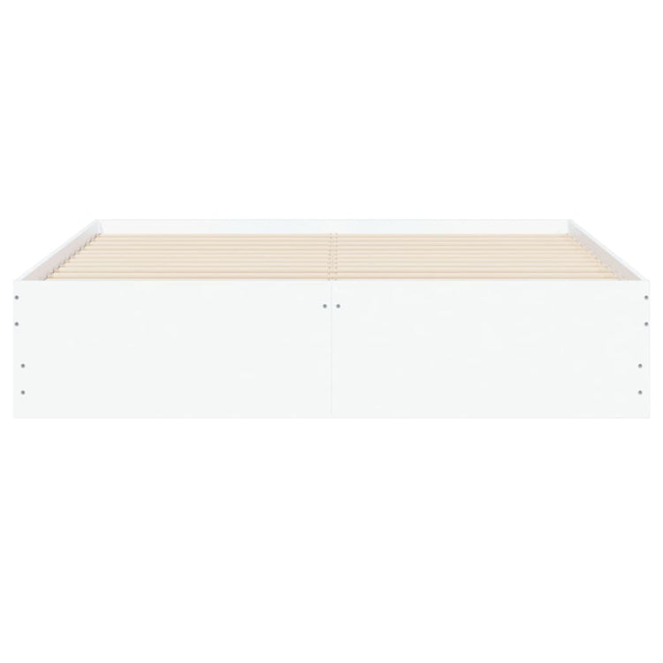 Giroletto con Cassetti Bianco 150x200 cm in Legno Multistrato 3207266