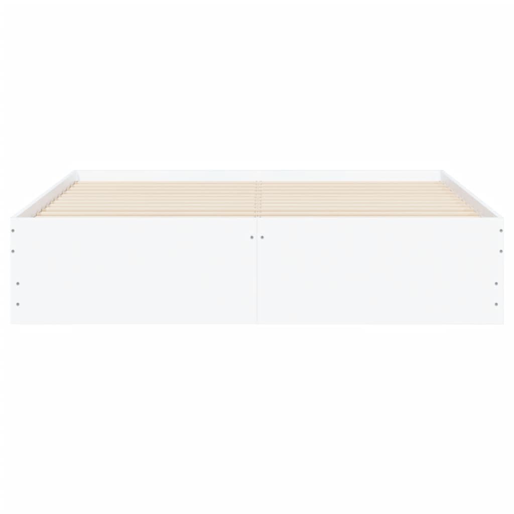 Giroletto con Cassetti Bianco 140x200 cm in Legno Multistrato 3207273