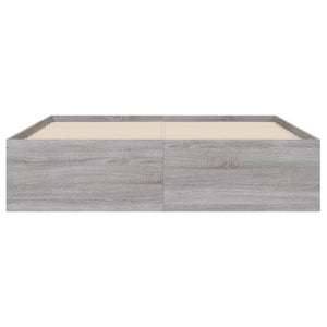 Giroletto Cassetti Grigio Sonoma 120x200 cm Legno Multistrato 3207285