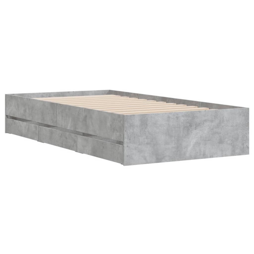 Giroletto Cassetti Grigio Cemento 100x200 cm Legno Multistrato 3207290