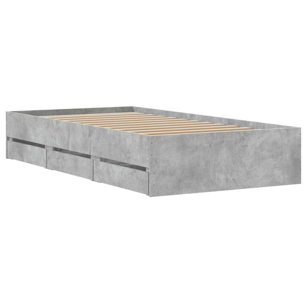 Giroletto Cassetti Grigio Cemento 100x200 cm Legno Multistrato 3207290