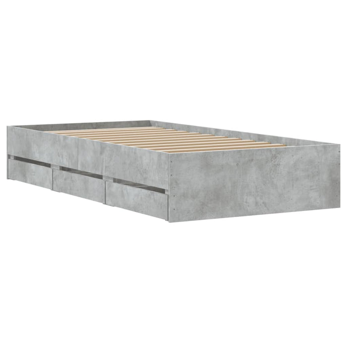 Giroletto Cassetti Grigio Cemento 100x200 cm Legno Multistrato 3207290