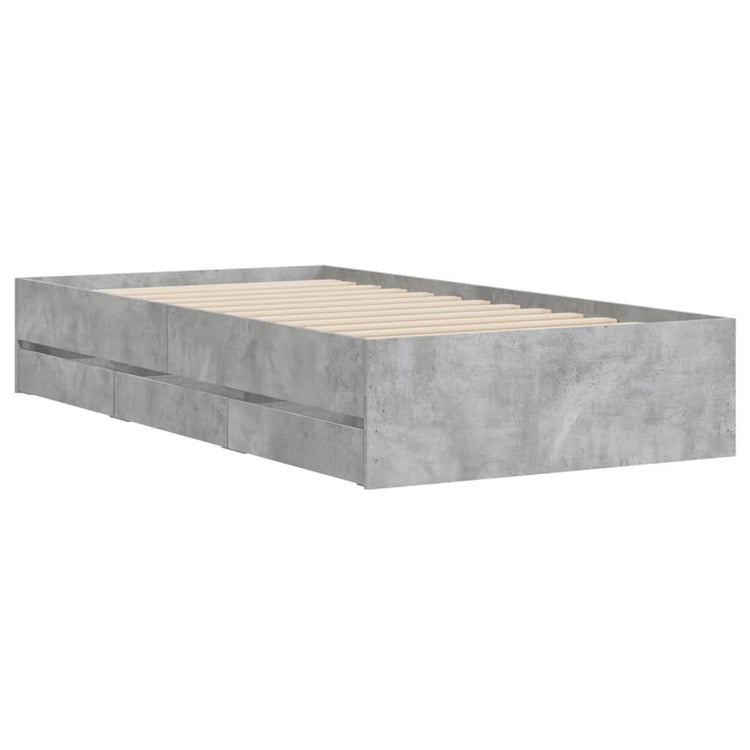 Giroletto Cassetti Grigio Cemento 90x200 cm Legno Multistrato 3207297