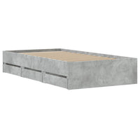 Giroletto Cassetti Grigio Cemento 90x200 cm Legno Multistrato 3207297