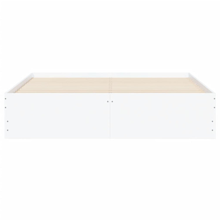 Giroletto con Cassetti Bianco 140x190 cm in Legno Multistrato 3207301