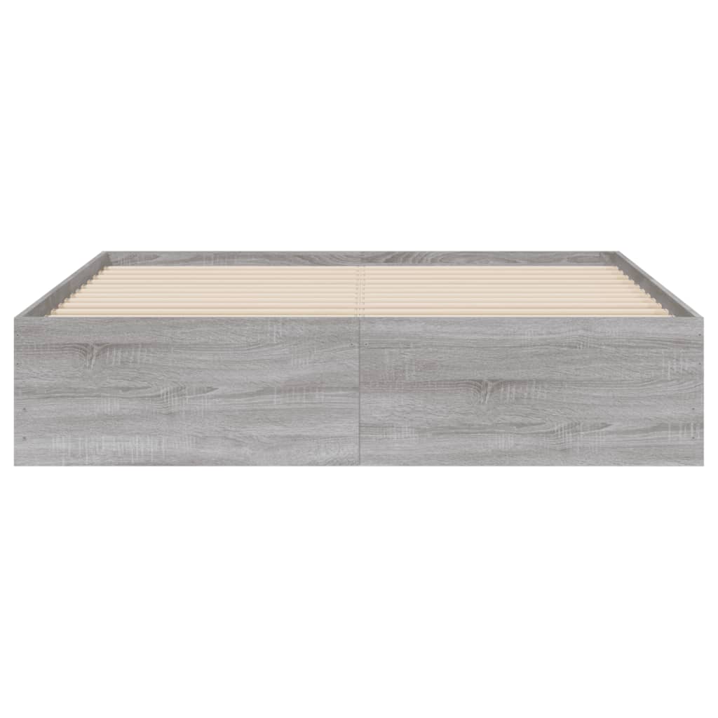 Giroletto Cassetti Grigio Sonoma 140x190 cm Legno Multistrato 3207306