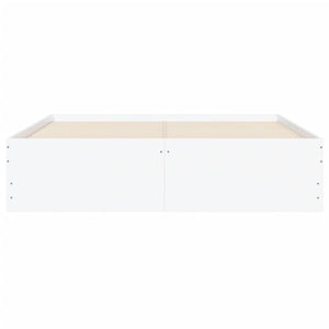 Giroletto con Cassetti Bianco 135x190 cm in Legno Multistrato 3207308