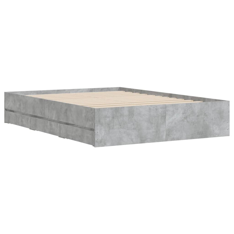 Giroletto Cassetti Grigio Cemento 135x190 cm Legno Multistrato 3207311