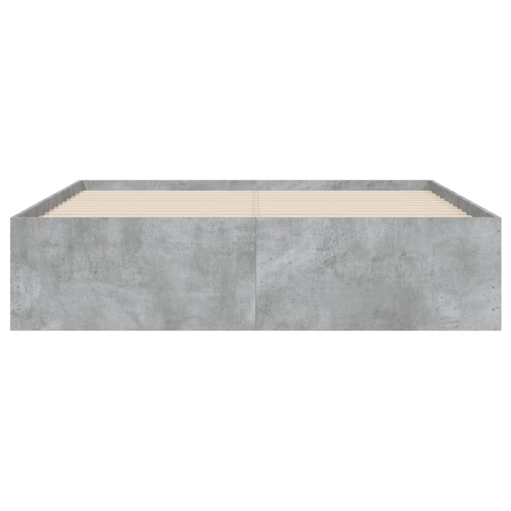 Giroletto Cassetti Grigio Cemento 135x190 cm Legno Multistrato 3207311