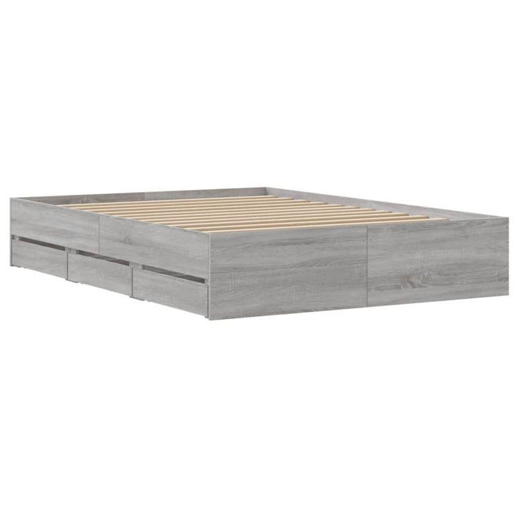 Giroletto Cassetti Grigio Sonoma 120x190 cm Legno Multistrato 3207320