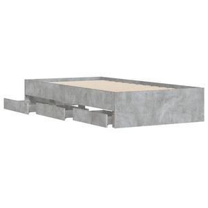 Giroletto Cassetti Grigio Cemento 90x190 cm Legno Multistrato 3207325