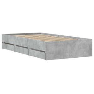 Giroletto Cassetti Grigio Cemento 90x190 cm Legno Multistrato 3207325