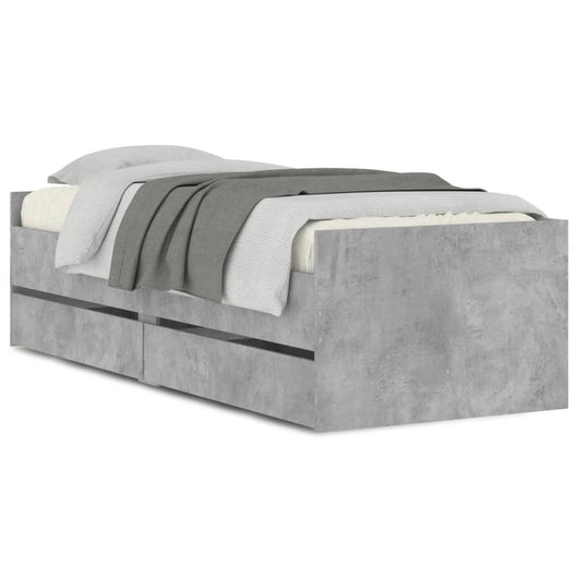 Giroletto con Cassetti Grigio Cemento 90x190 cmcod mxl 89941