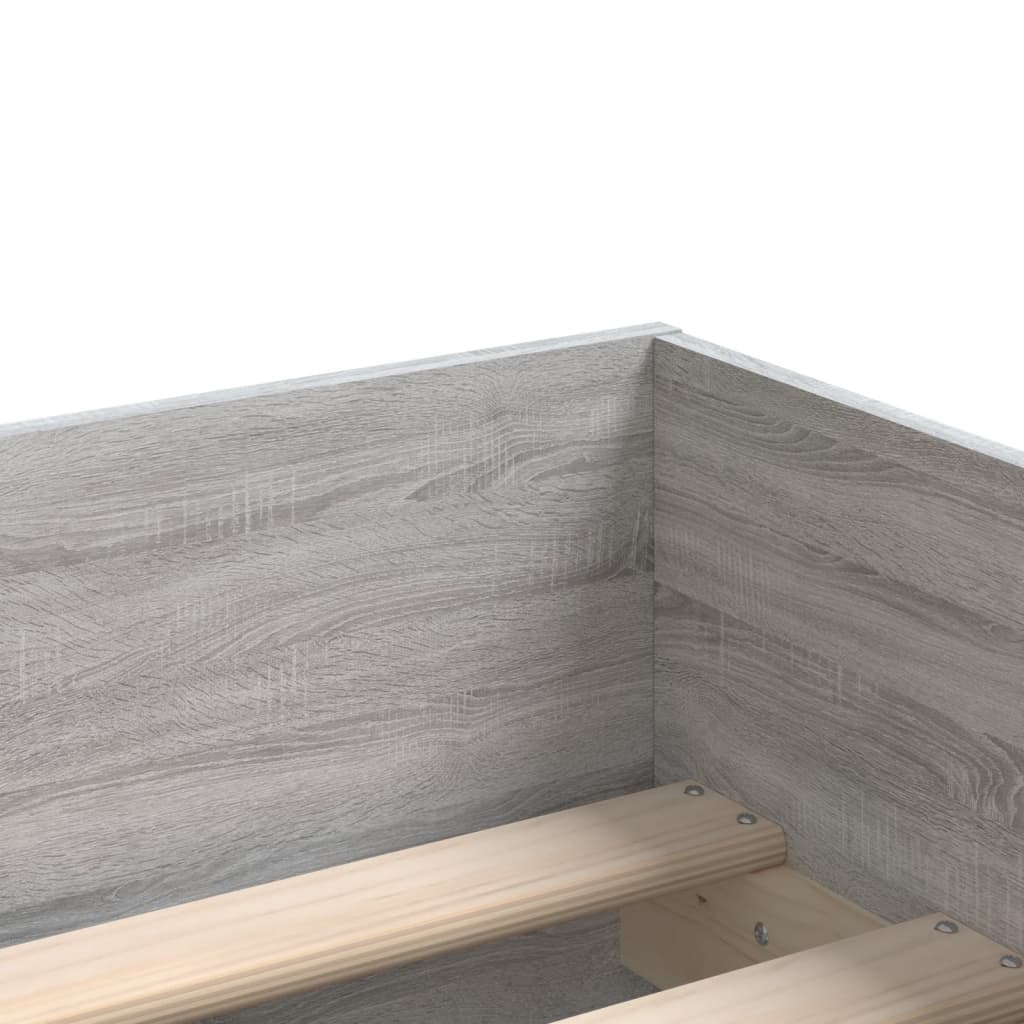 Giroletto con Cassetti Grigio Sonoma 90x190 cm 3207355