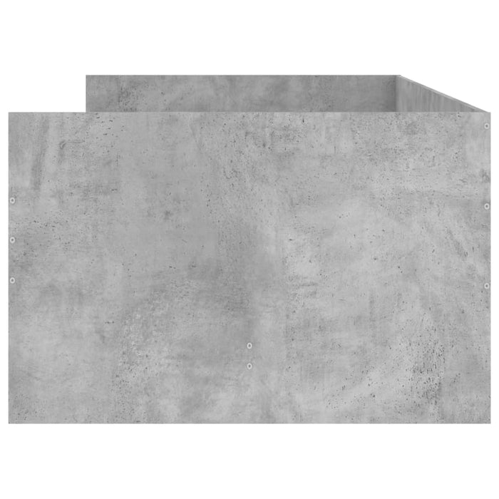 Giroletto con Cassetti Grigio Cemento 75x190 cm Small Single 3207360