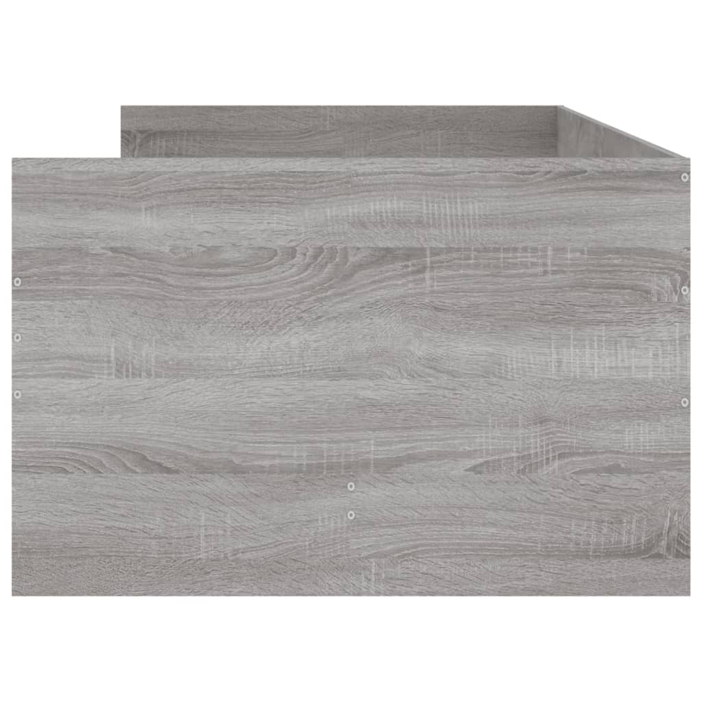 Giroletto con Cassetti Grigio Sonoma 75x190 cm Small Single 3207362