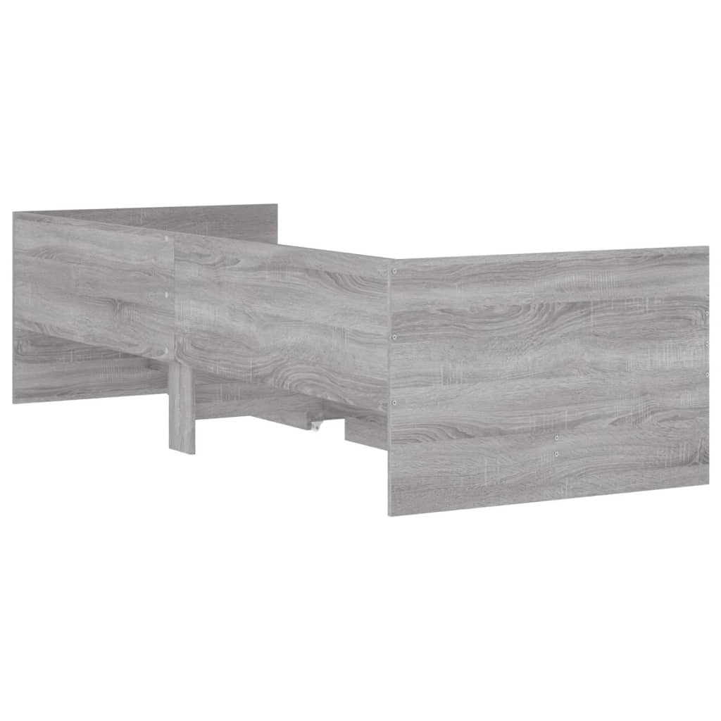 Giroletto con Cassetti Grigio Sonoma 75x190 cm Small Single 3207362