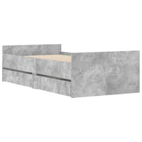 Giroletto con Cassetti Grigio Cemento 100x200 cm 3207367