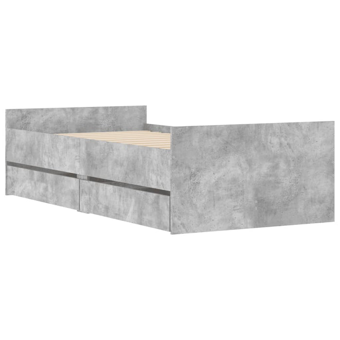 Giroletto con Cassetti Grigio Cemento 100x200 cm 3207367