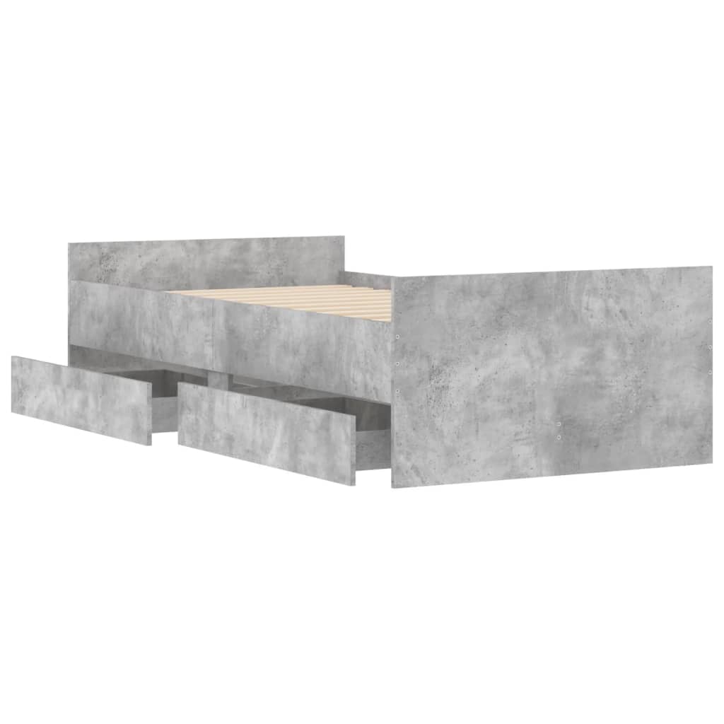 Giroletto con Cassetti Grigio Cemento 100x200 cm 3207367