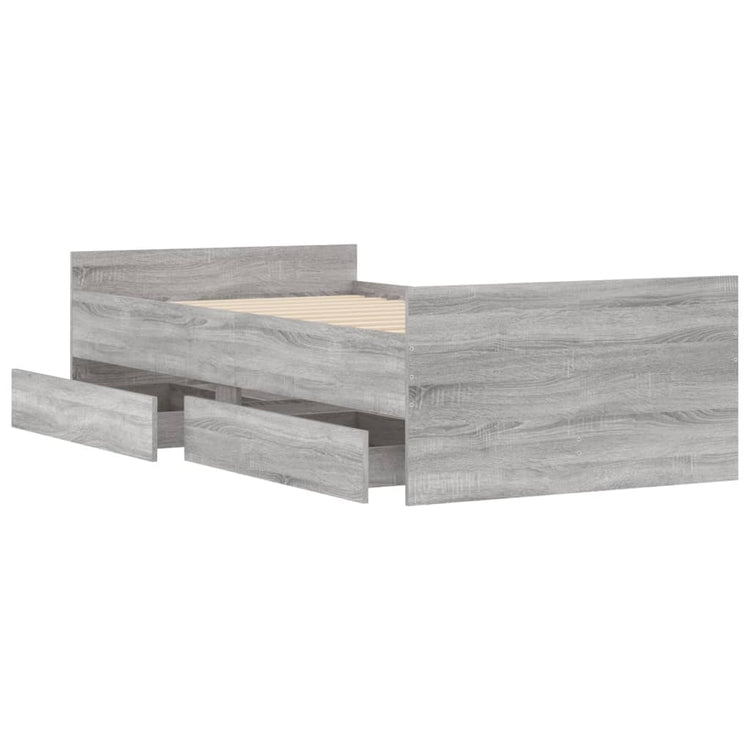 Giroletto con Cassetti Grigio Sonoma 100x200 cm 3207369