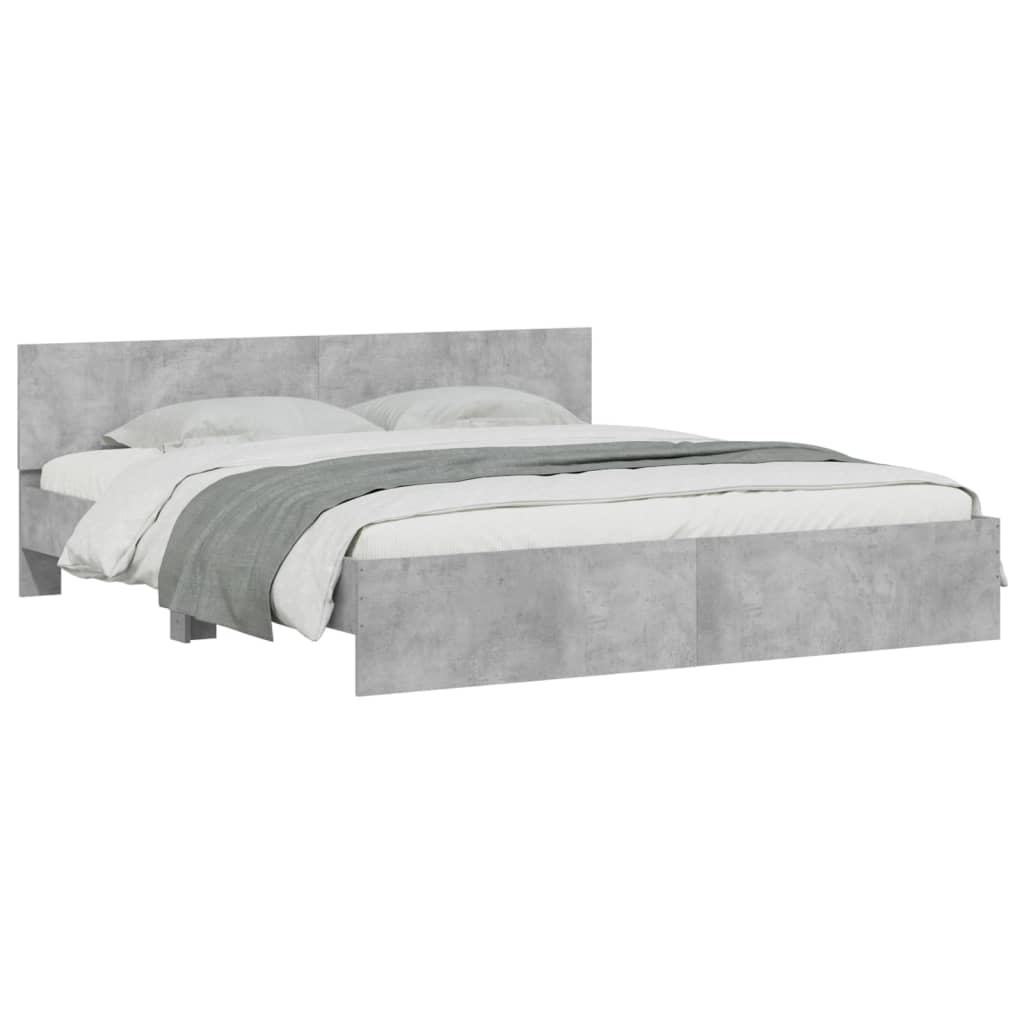 Giroletto con Testiera Grigio Cemento 200x200 cmcod mxl 133459