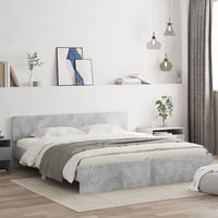 Giroletto con Testiera Grigio Cemento 200x200 cmcod mxl 133459