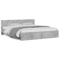 Giroletto con Testiera Grigio Cemento 160x200 cmcod mxl 133461