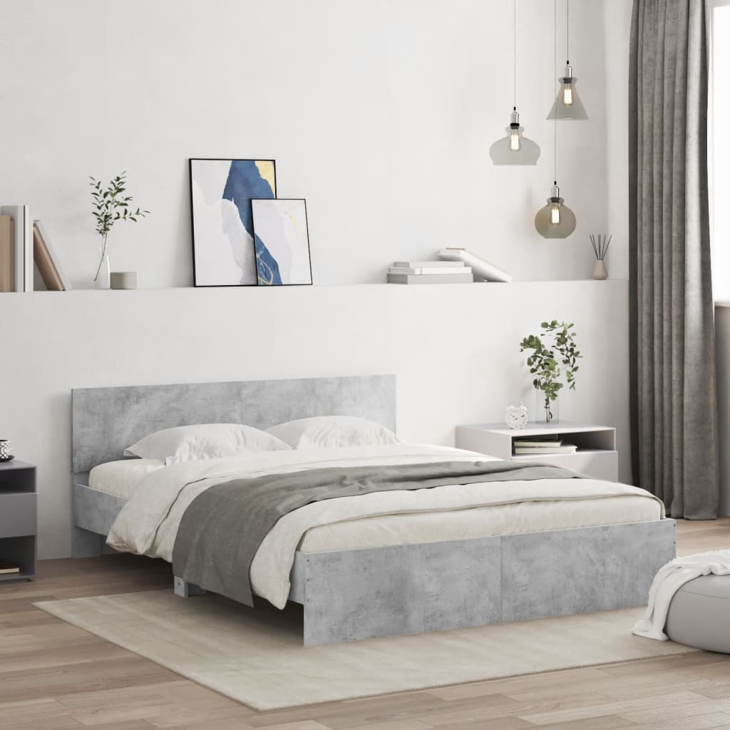 Giroletto con Testiera Grigio Cemento 150x200 cmcod mxl 133462