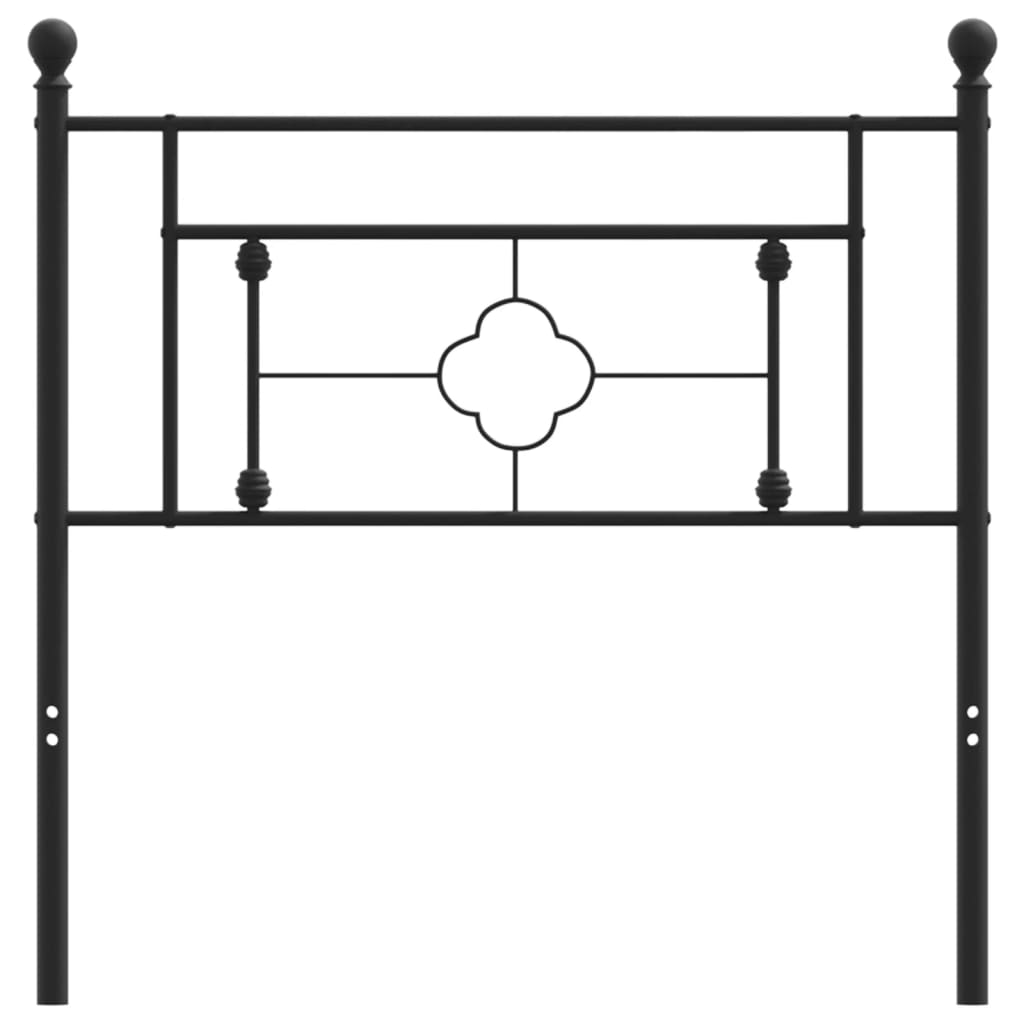 Testiera in Metallo Nero 90 cm 374367