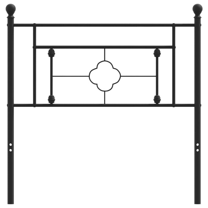 Testiera in Metallo Nero 90 cm 374367