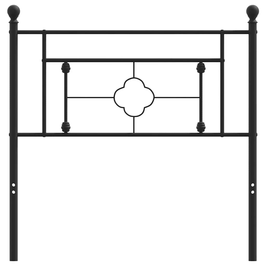 Testiera in Metallo Nero 100 cm 374368