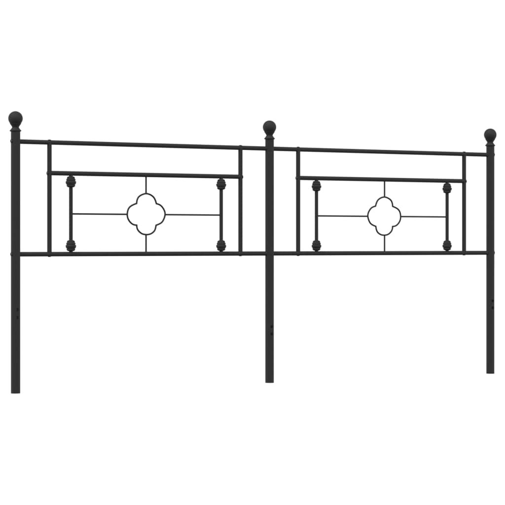 Testiera in Metallo Nero 193 cm 374376