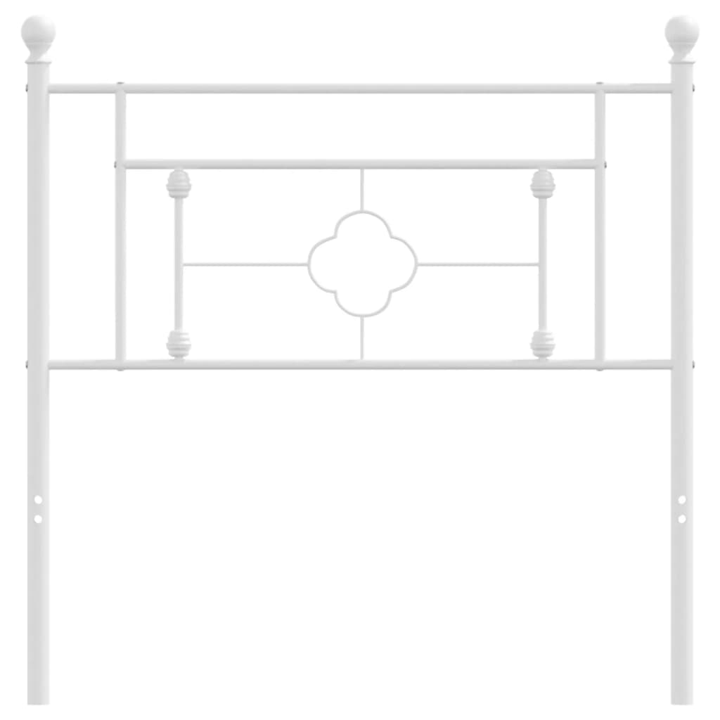 Testiera in Metallo Bianco 90 cm 374416