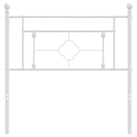 Testiera in Metallo Bianco 90 cm 374416