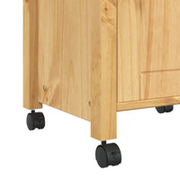 Carrello da Cucina MONZA 48x40x90 cm in Legno Massello di Pino 376088