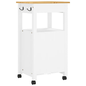 Carrello da Cucina MONZA 48x40x90 cm in Legno Massello di Pino 376090