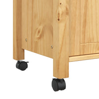 Carrello da Cucina MONZA 60x40x90 cm in Legno Massello di Pino 376097