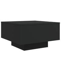 Tavolino da Salotto Nero 55x55x31 cm in Legno Multistrato 836568