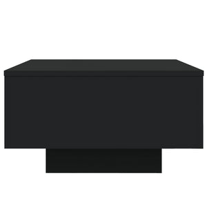 Tavolino da Salotto Nero 55x55x31 cm in Legno Multistrato 836568