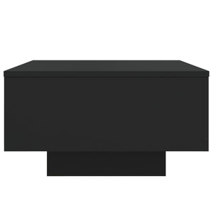 Tavolino da Salotto Nero 55x55x31 cm in Legno Multistrato 836568